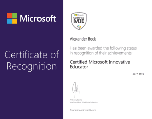 Medical German Lessons Certified Microsoft Innovative Educator Microsoft Certification